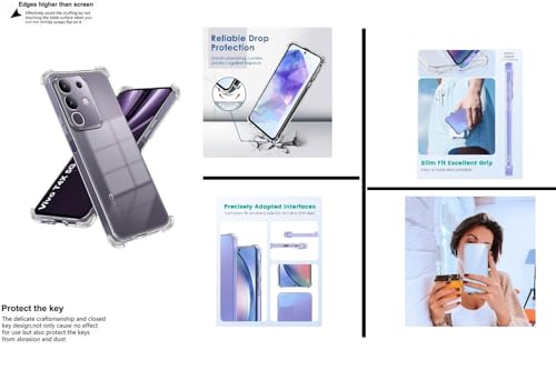 Image of Compatible for [ vivo T4x 5G ] Bumper Back Case Cover for [ vivo T4x 5G ] - Transparent