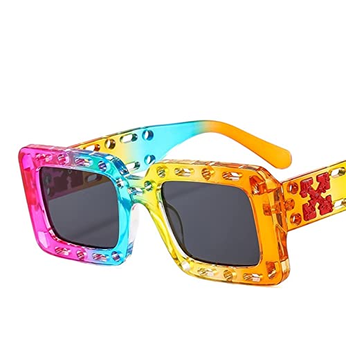 Lunettes de soleil femmes type carré sans bord accessoire mode estival