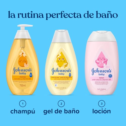 Miniatura 7 de Johnson S Baby Shampoo Con Aloe Vera Y Vitamina B5 750 Ml , Champú Hidratante E Hipoalergénico Para Bebés Y Recién Nacidos, Con Fórmula No Llores Más, Champú Sin Sulfatos Ni Parabenos