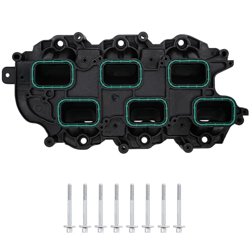 Engine Lower Intake Manifold with Gasket Compatible with 2011-2018 Jeep Grand Cherokee Wrangler Dodge Journey Grand Caravan Charger Chrysler Town & Country Ram 1500 V6 3.6L, Replaces# 05184199AF