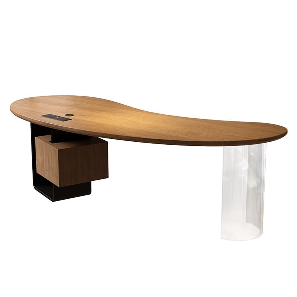 Table Bureau de direction en forme noix cajou avec prises charge(S)