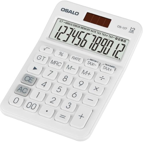 太陽電池式電卓　V-007　SOLAR POWER CALCULATOR Large Electronic Desktop Calculator Solar and Battery 12