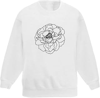 Azeeda 'Peony' Kid's Sweatshirt/Jumper (7-8 Years) (KW00075351)