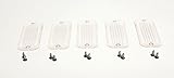 BROCK'S VISOR PARTS (5) New Fits Lund Lunar Cab Moon Sun Visor Replacement Light Lens Lenses (Clear)
