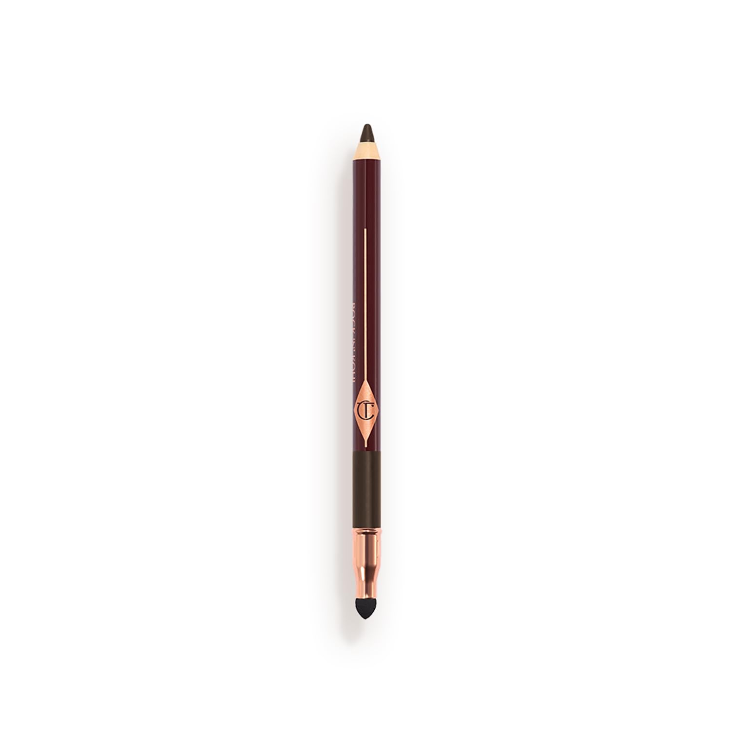 Charlotte Tilbury Rock 'N' Kohl Eyeliner Pencil - Waterproof Eyeliner with a Precision Smudger Tip - Infused with an Enhanced Kajal Formula for Sultry, Smokey Eyes Barbarella Brown - classic matte deep brown - Image 1 of 9