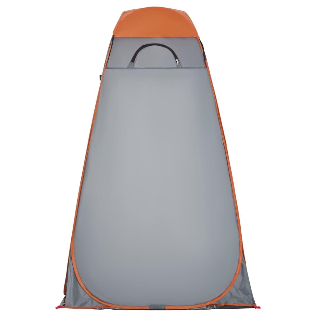 LAPOOH Sichtschutzzelt Grau und Orange Pop-Up Wasserdicht, Duschzelt Camping, Toilettenzelt, Campingtoilette, Heckzelt, Campingklo - 4004136