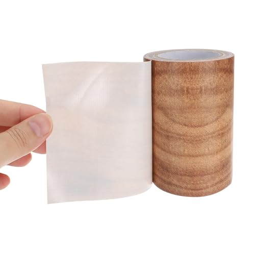 Image of PATIKIL Wood Grain Repair Tape 3 inch x15ft,2 Pcs Self Adhesive Realistic Textured Repair Tape Patch for Floor Door Table Cabinets Desk,Chestnut Maple