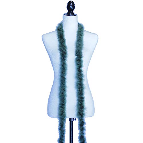 Cynthia's Feathers Marabou Feather Boa 6 Feet Long 15 Grams Crafting Sewing Trim Hair Bows Wedding Halloween (Olive Green)