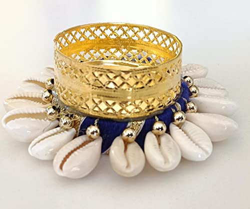 Iram Decorative Diya Tealight Candle Holder/Diwali Diya For Home Decoration Gota Patti Mix Colorful Flower Design Tealight Candle (Kodhi Style) #TOP2