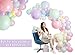 Balloon Garland Arch Kit – 146 Pcs Pastel Green, Blue, Violeet, Pink, Yellow & Confetti Balloons for Baby Shower, Birthday, Gender Reveal, Wedding Party – DIY Kit by Vellax™