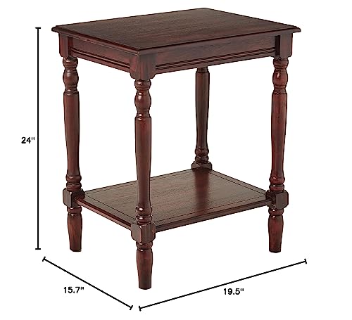 Decor Therapy Simplify End Table With Shelf, Espresso #TOP2