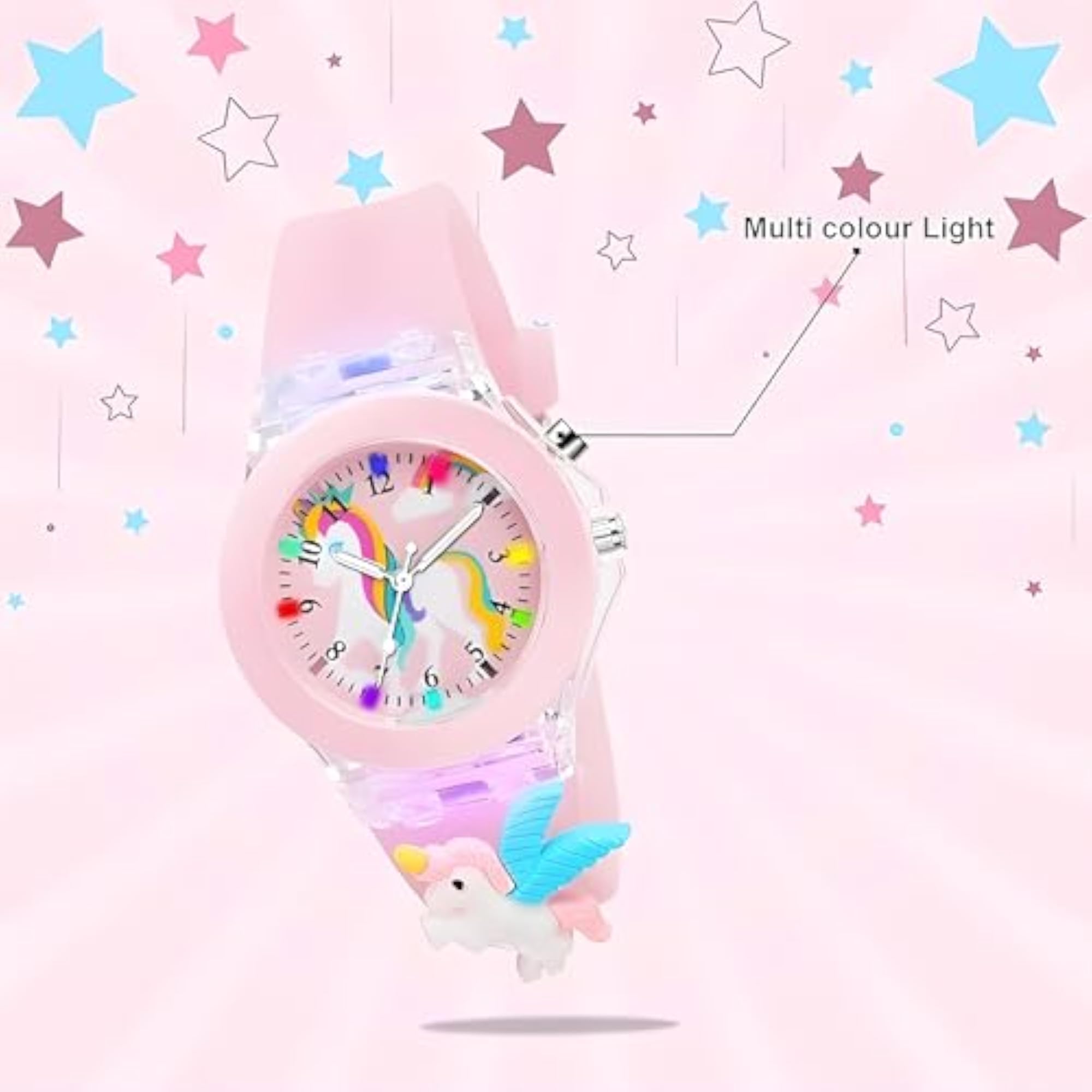 Kids Cute 3D Silicone Strap Analog Watch