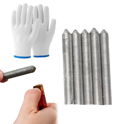 Low Temperature Universal Welding Rod, Low Temp Welding Rods, Aluminum Welding Rods for Stainless Steel, Iron, Aluminium, And Other Metals, Just Need a Lighter Easily Melt (5pcs)