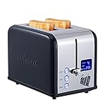 CUSIMAX 2 SLICE STAINLESS STEEL LED TOASTER