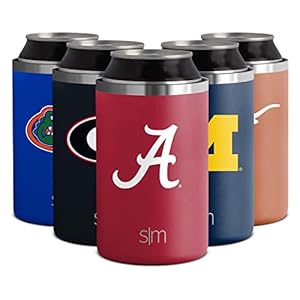 Simple Modern Officially Licensed Collegiate Alabama Crimson Tide Gifts for Men, Women, Dads, Fathers Day, Graduation | Insulated Ranger Can Cooler for Standard 12oz Cans – Beer and Seltzer