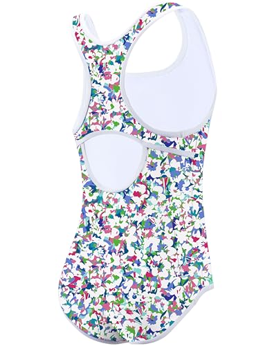 Image of G Gradual Girl's One Piece Swimsuits Racerback Kids Bathing Suit | for Girls 7-16Y, Fully lined for no see-through, Wider straps, UPF 50+, Modest coverage, Swimwear for Swim Team, Beach, Pool