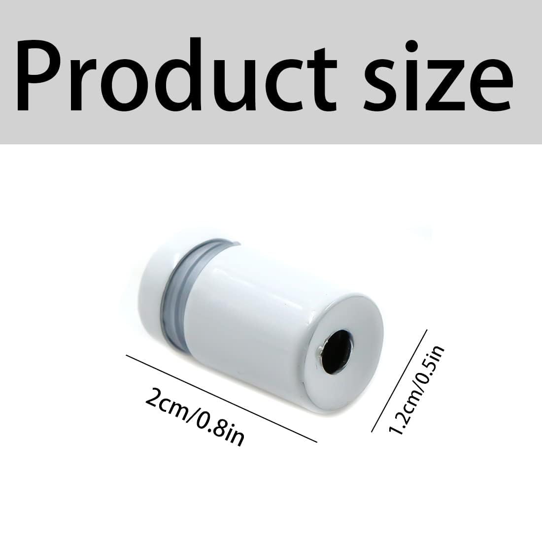 Vite Pubblicità Viti di Fissaggio Bulloni - 12pcs Distanziatori a Vite per Insegne e Occhiali, Acciaio Inossidabile (Bianca 12x20 mm)