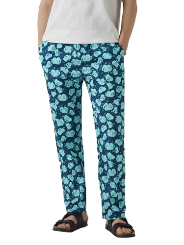Image of Bewakoof Men's All Over Printed Regular Fit Poplin Cotton Pyjamas