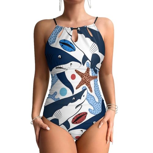 Maillots de bain une pièce femme imprimé étoile de mer pour vos vacances et journées spa