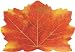 25-Count Maple-Leaf Shaped Paper Placemats, Fall Thanksgiving