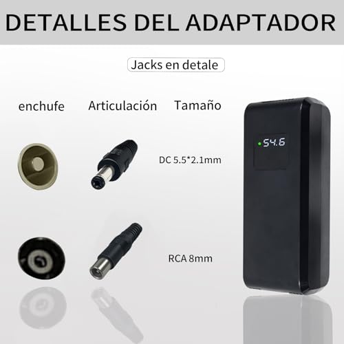 54.6V 4A Lithium Ladegerät für Elektrofahrräder Geeignet zum direkten Laden von 48v Batterien Einfacher Anschluss: 5,5 × 2,1 mm Intelligentes Ladegerät mit Display und integriertem Lüfter