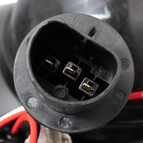 Image of TRQ 2 Piece Headlight Assembly Set Performance LED Daytime Running Lights Black Bezel Driver & Passenger Side Compatible with Ford Excursion 2000-2004 F250 F350 1999-2004 F450 F550 1999-2003