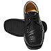 LIBERTYZENO Boys Lizard Print Genuine Leather Kids Lace Up Oxford Dress Shoes for Easter Gift Chester Black 9 Toddler