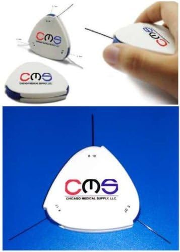 CMS Retractable 3-in-One Weinstein Monofilament Diabetic Neuropathy Foot Test Rotating Wheel 4.17(1g) 5.07(10g) 6.10(75g) Filament FootFilament