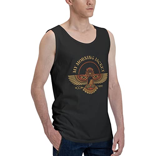 My American Morning Rock Jacket Band Tank Tops Men Gym Shirts Undershirt Workout Tank Topsblack Medium #TOP1
