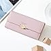 swordlai Fashion Long StylePremium Women's Long Wallet with Multiple Card Slots, Zipper Pocket and Wrist Strap PU Leather Clutch Purse (Light blue)