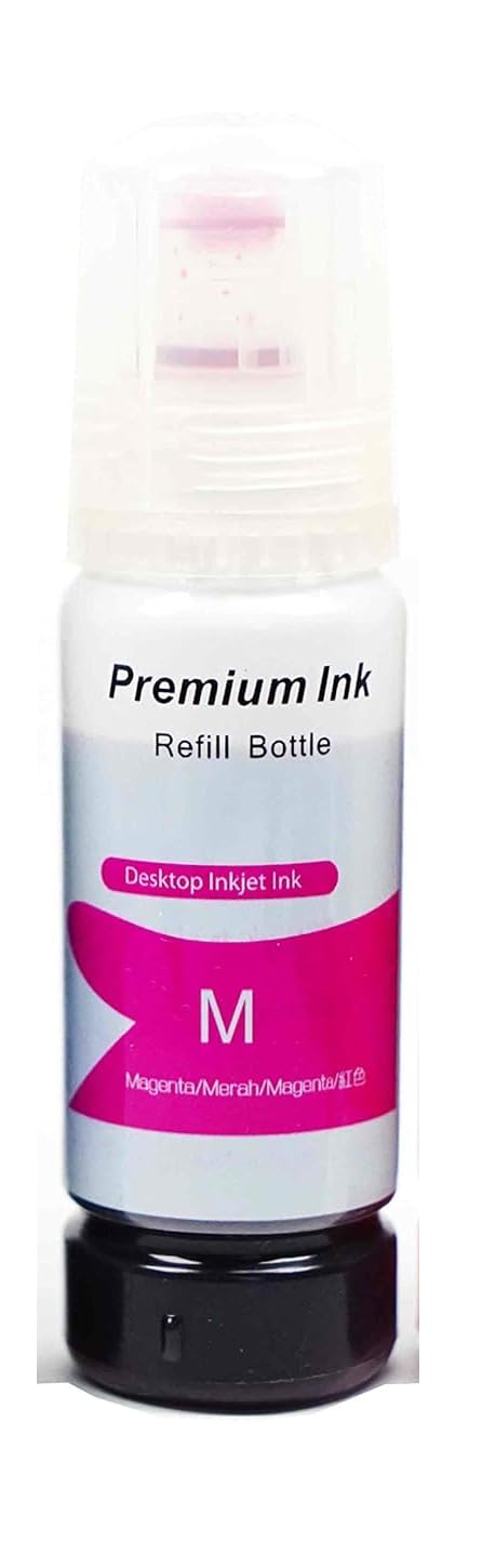 ink refill for epson 001 003 compatible for epson ink tank printer l3110,l3150,l3152,l3156,l3210,l3211,l3215,l3216,l3250,l3252,l4260,l5190,l1110,l4150,l6170,l4160,l6190 (003 m (magenta))