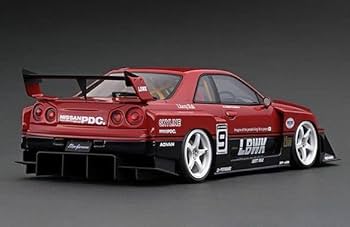 日産 スカイライン GT-R BNR34 リバティーウォーク 1/18 赤黒 日産 スカイライン GT-R BNR34 リバティーウォーク 1/18 レッド