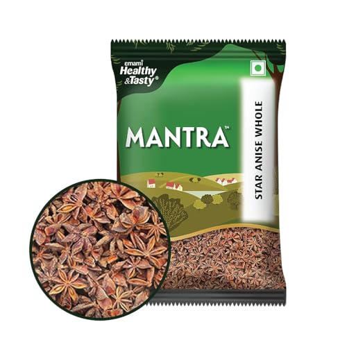 Image of Emami Healthy & Tasty Mantra Star Anise /Chakri Phool Whole, Natural, No Added Colour & Preservatives 20g