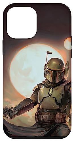 Coque iPhone 12 mini Star Wars portrait Boba Fett finition premium