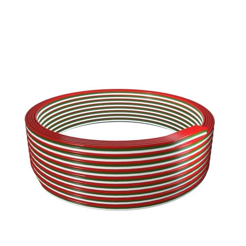Image of SNOOGG-LIGHTING 4-Pin 18AWG LED Strip Extension Cable. 4-conductor wire for connecting RGB LED strip lights 5050, FCOB, COB, etc By running feet (25, 2-CORE)