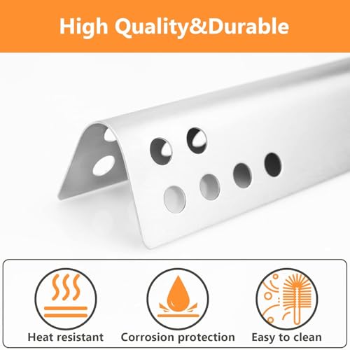 Image of Grill Parts for Char-Broil Performance 4 Burner, Fits 463375919, 463377319, 463376419, 463332719, Heat Plates G470-0004-W1A & Cast Iron Cooking Grates, For Char Broil 4 Burner Replacement Parts