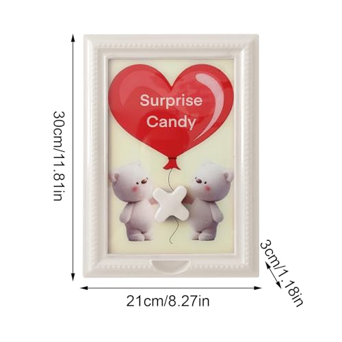 Cadre photo distributeur de bonbons pour buffet anniversaire
