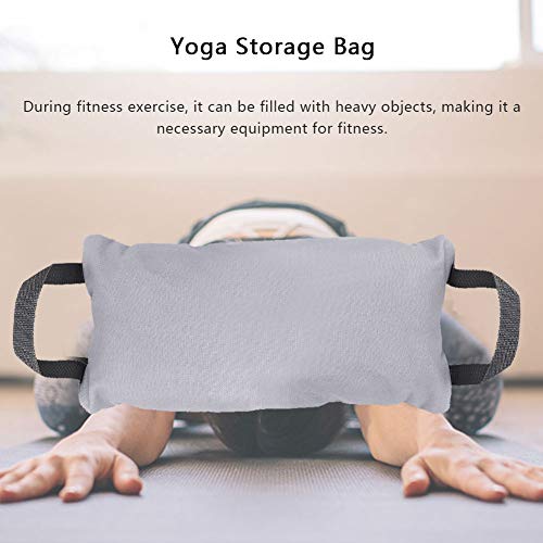 Hasaki Durable Weightlifting Sandbag Fitness Training Thin Arm Yoga Storage Bag Fillable Accessory Durable Weightlifting Sandbag(灰色) #TOP7