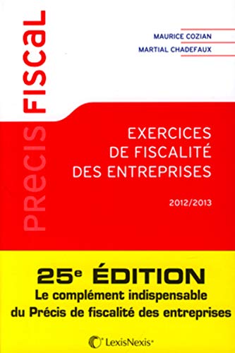 Télécharger Exercice de fiscalité des entreprises 2012/2013 livre En ligne