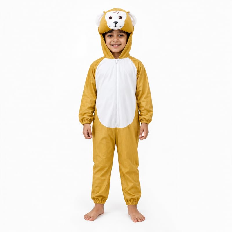 Image of Animal Costume for Kids | Plush Fancy Dress Costume for Boys & Girls |School Fancy Dress, Annual Day, Jungle Theme, Role Play, Halloween & Birthday Party