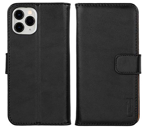 mumbi Book-Style Case Compatible with iPhone 11 Pro Genuine Leather Black - Image 4