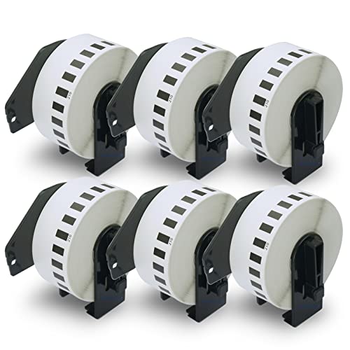 BETCKEY �݊��� ���ڎ��e�[�v ���M�� Brother�p �u���U�[ DK-2210 (29mm x 30.48m) �Ή��@��F���M���x���v�����^�[�p QL-800 QL-820NWB QL-700 QL-550 QL-720NW QL-650TD [