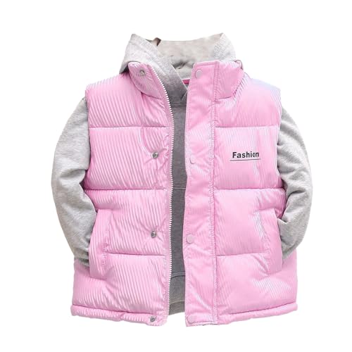 Girls Boys Puffer Vest Down Jacket Waistcoat Kids Sleeveless Winter Coat Zip Up Gilet Toddler Lightweight Outwear Outfit2