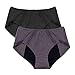 Intimate Portal Women Total Leak Proof incontinence Underwear 2-PK Black Gray 4XL