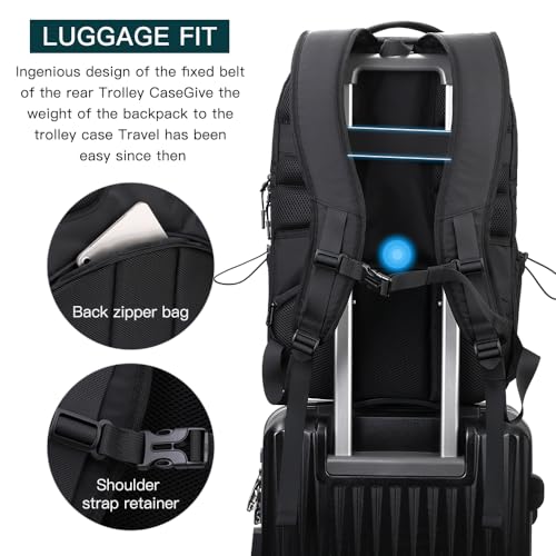 FILLOVE Extra Large Backpack, FriendlyDurable Travel Backpack with USBCharging Port/Headphones Hole forMlen& amp ; WomenAnti theft& amp Secure, Water-Resistant Big Business College3