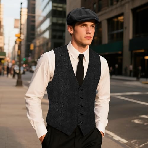 PARTTELY 1920s Mens Costume, Roaring 20s Costumes for Men, 1920 Mens Outfit for Halloween Costume Party by PARTTELY - Image 8