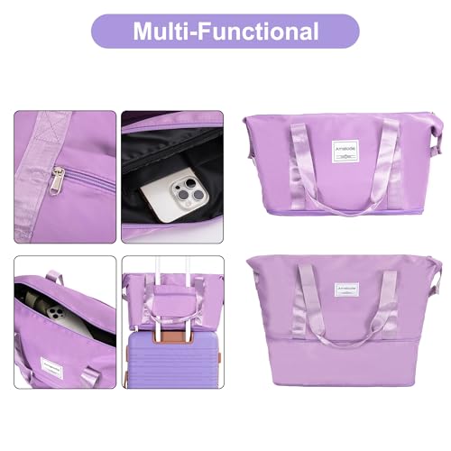 Image of 4-Piece Luggage Sets 16 inch20 inch24 inch28 inch,Suitcases with Double Spinner Wheels and TSA Lock,Hardcase 6 set Luggage with Underseat Duffel Bag
