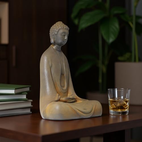 Estatua de Buda de Metal para Decoración y Meditación miniatura 4