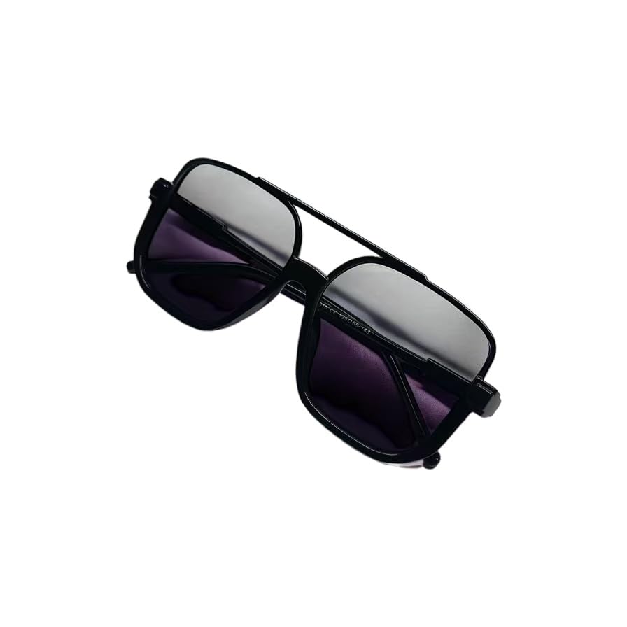 Óculos De Sol meia armação metal quadrada lente champanhe pêssego moda Feminina 2025(A Óculos sem estojo)