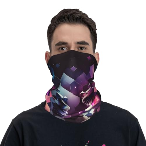 Bandana cuello geométrico estilo poligonal con diseño galaxia, cubierta facial para mujer y hombre, pasamontañas para motocicleta, ciclismo, esquí y fiesta miniatura 2